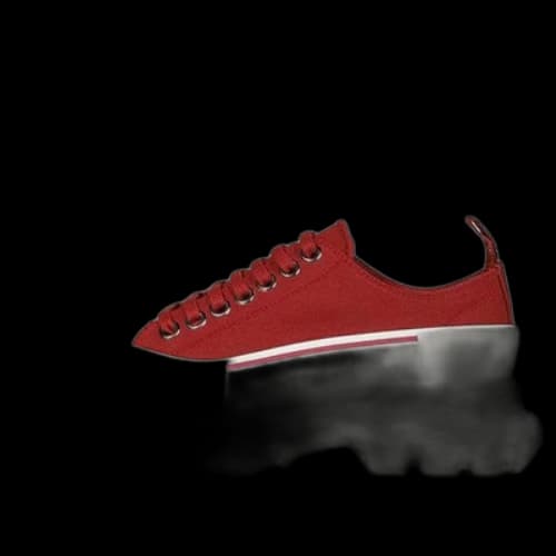 Alexander McQueen Tread Slick Low Lace Up 'Dark Red White' (Women's)