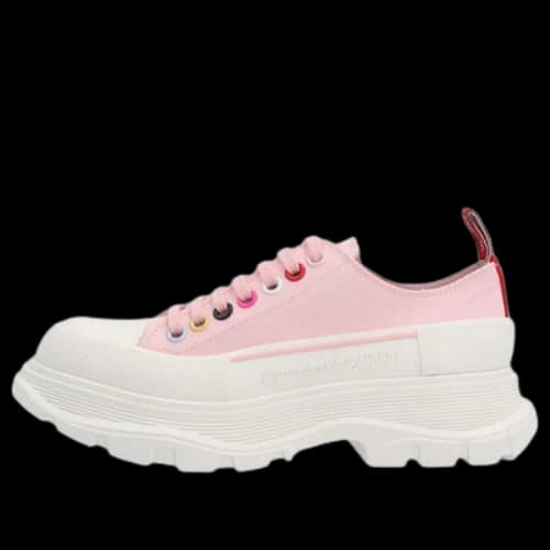 Alexander McQueen Tread Slick Low Lace Up 'Pink Multicolor' (Women's)