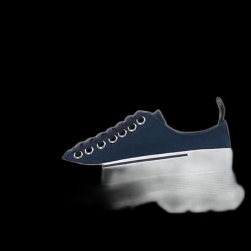 Alexander McQueen Tread Slick Lace Up Shoes 'Blue White' (Women's)