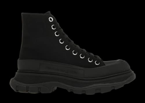 Alexander McQueen Tread Slick Lace Up Boot Black (Women's)