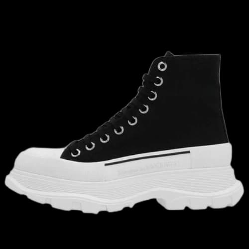 Alexander McQueen Tread Slick Lace Up Boot 'Black White' (Women's)