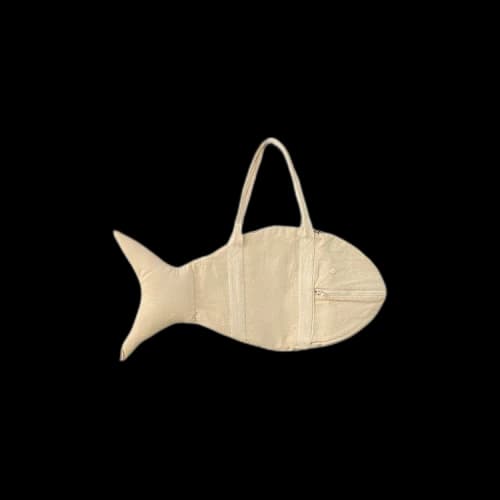 Bode Canvas Fish Bag 'Natural'