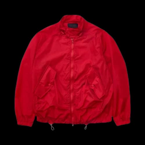 Simone Rocha Embroidered Drawstring Detail Harrington Jacket 'Red'