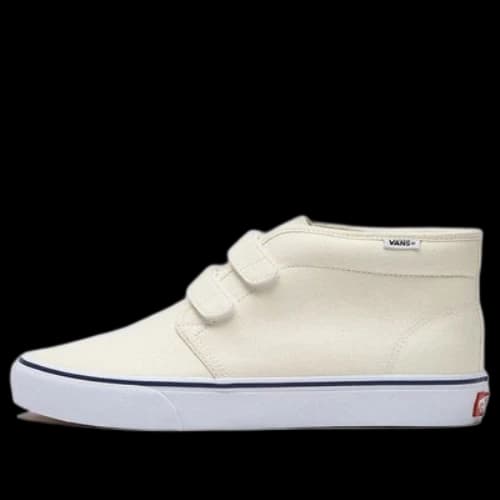Vans Unisex Chukka EZ Mid-Top Velcro Sneakers White