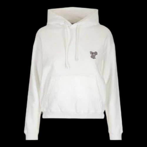 Balenciaga Koala Embroidered Hoodie White (Women's)