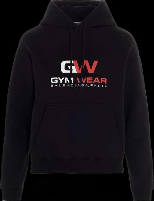 Balenciaga Gym Wear Hoodie Black