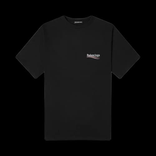 Balenciaga Political Campaign T-Shirt 'Black'