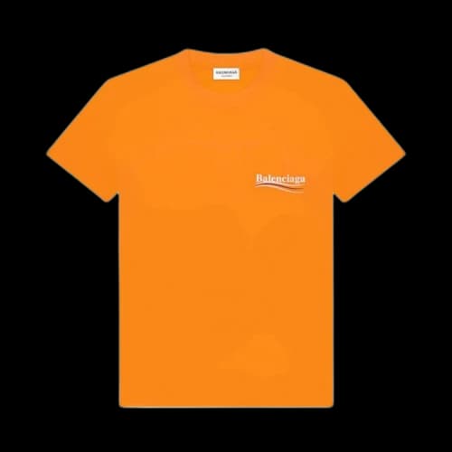 Balenciaga Political Campaign Small Fit T-Shirt 'Fluorescent Orange'