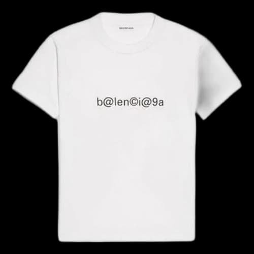 Balenciaga Symbolic Slim Fit Short Sleeve White