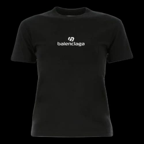 Balenciaga SS21 Logo Printing Cotton Black