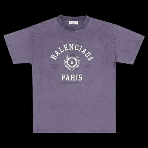 Balenciaga T-Shirt 'Burgundy'