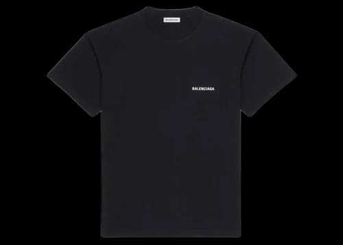 Balenciaga Large Fit T-shirt Black