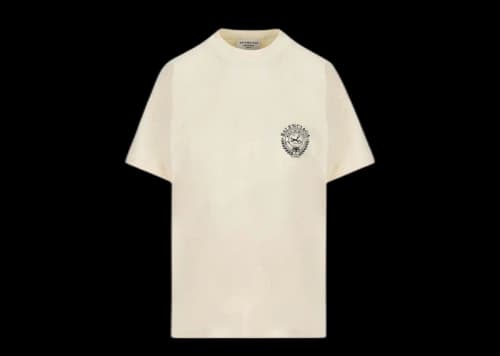 Balenciaga Medium Fit Logo T-Shirt White
