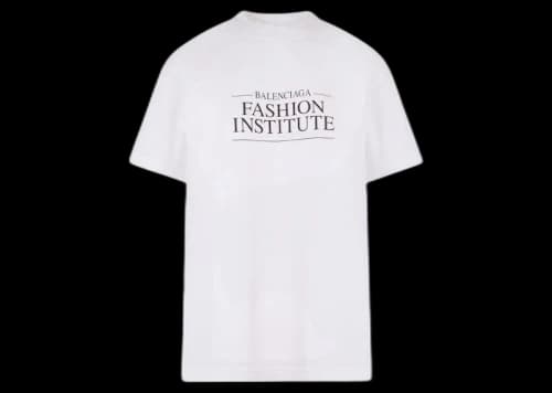 Balenciaga Women's Logo Print T-Shirt White