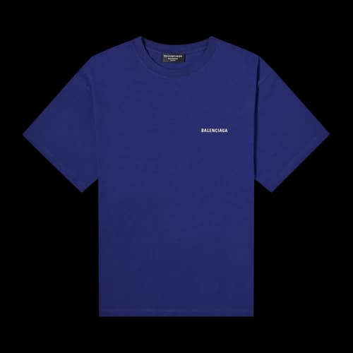 Balenciaga Logo T-Shirt 'Marine Blue'