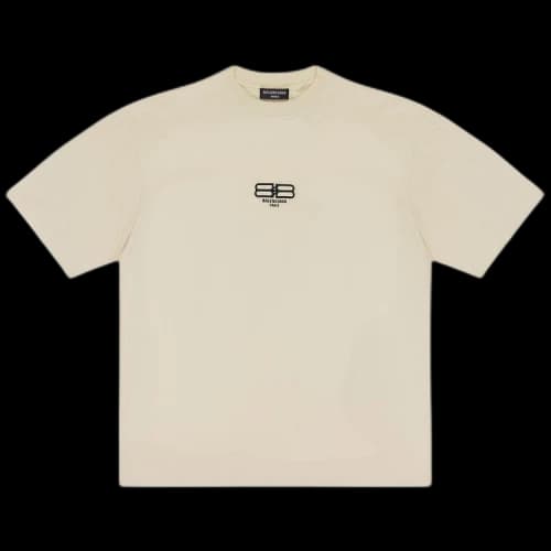 Balenciaga Logo T-Shirt 'Cream'
