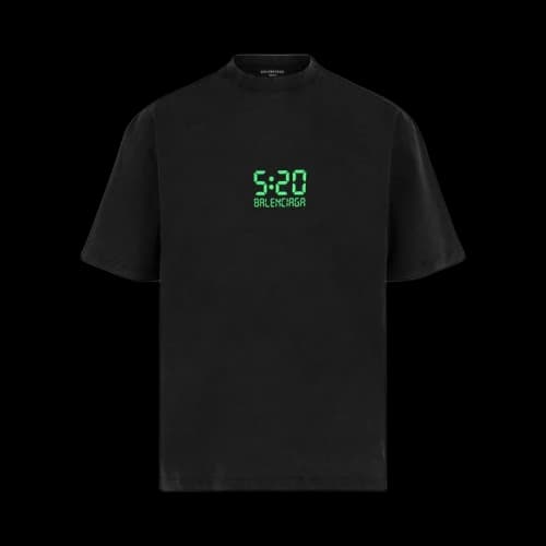 Balenciaga 5:20 Graphic T-Shirt Wash Black/Green