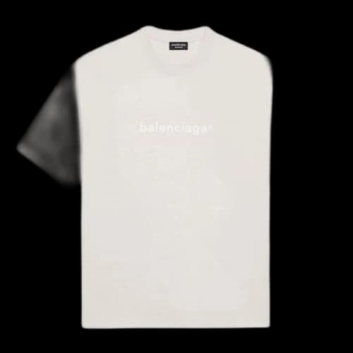 Balenciaga Unisex SS21 Logo Printing Tee Grey