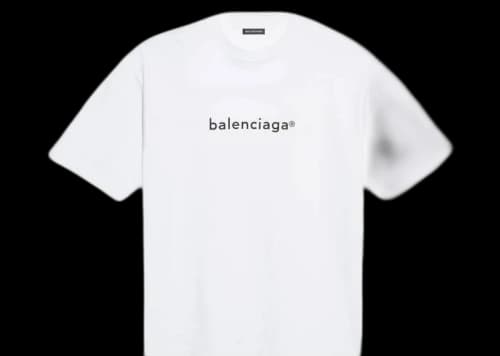 Balenciaga Mens New Copyright Medium Fit T-shirt White