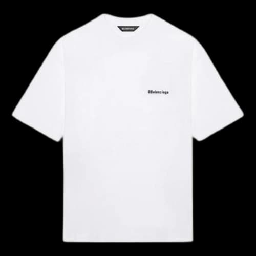 Balenciaga SS21 BB Letter Printing Male White