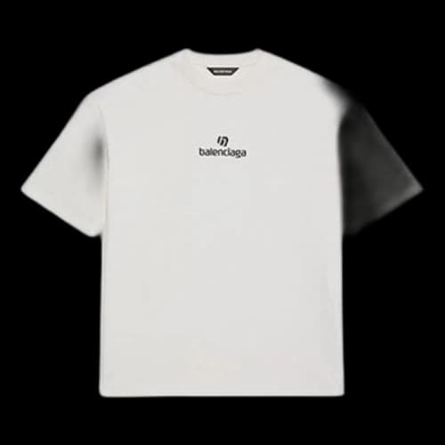 Balenciaga Sponsored Letter Printing Male White