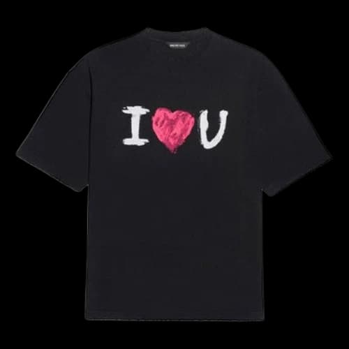Balenciaga SS21 Love Short Sleeve Black