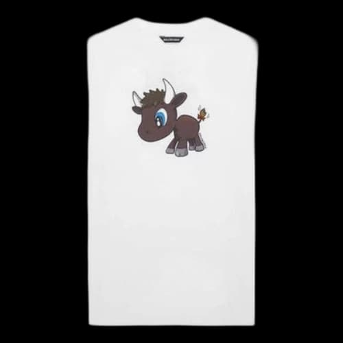 Balenciaga limited Small Pattern Short Sleeve Unisex White