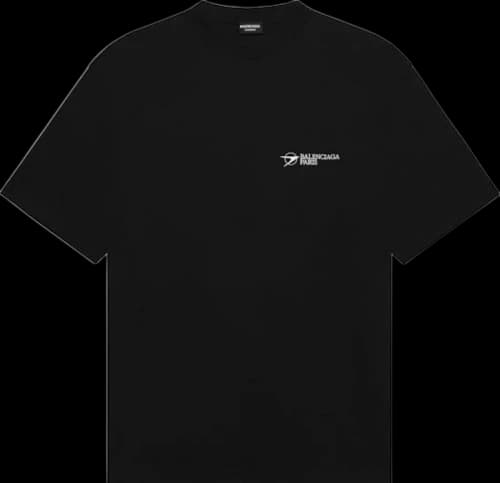 Balenciaga Corporate Logo T-shirt Black