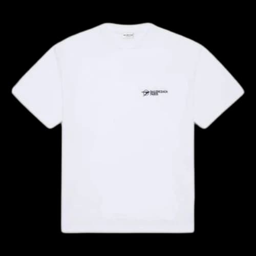 Balenciaga Paris Logo T-Shirt 'White'