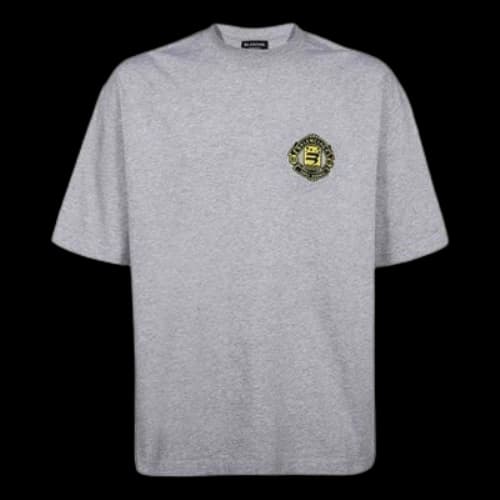 Balenciaga Crest Logo T-Shirt 'Grey'
