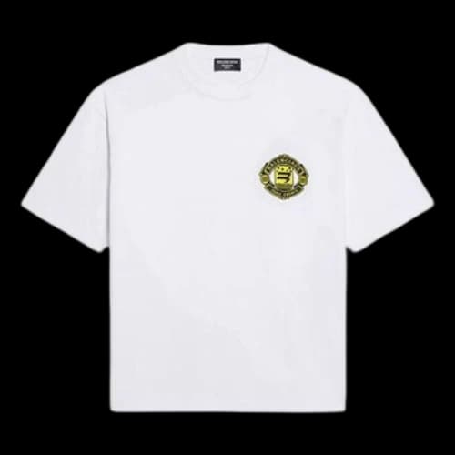 Balenciaga Crest Logo T-Shirt 'White'