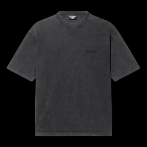 Balenciaga Logo T-Shirt Medium Fit 'Grey'