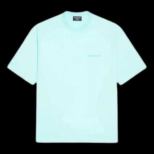 Balenciaga Logo T-Shirt Medium Fit 'Mint Tint'