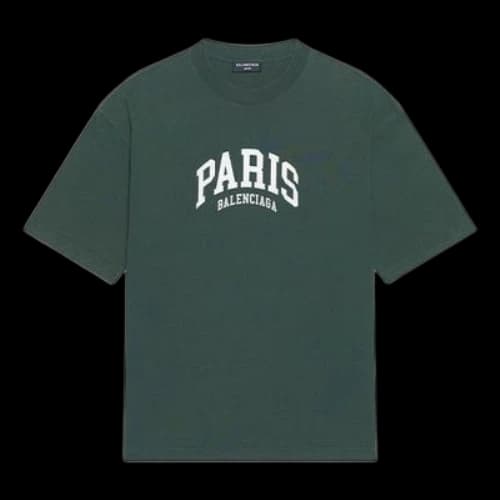 Balenciaga Cities Paris T-shirt Medium Fit 'Green'