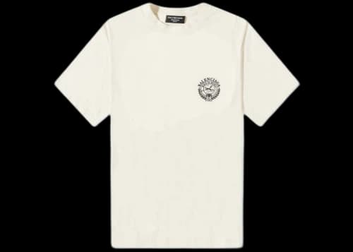 Balenciaga Scissor Crest T-shirt Cream/Black