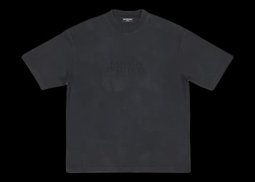 Balenciaga Fashion Institute Medium Fit T-shirt Washed Black
