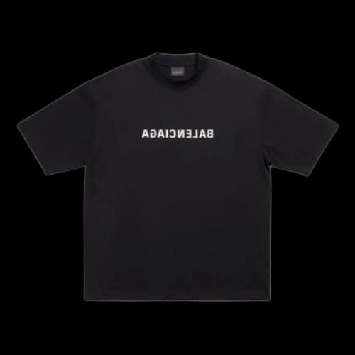 Balenciaga Mirror Balenciaga T-Shirt Medium Fit 'Black'