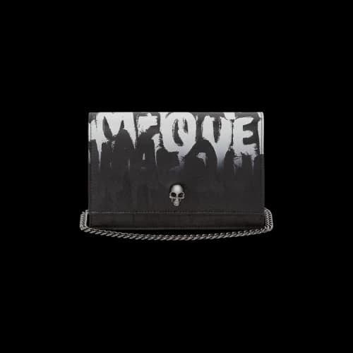 Alexander McQueen Small Skull Bag 'Black/White'