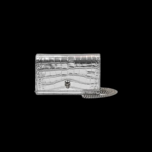 Alexander McQueen Skull Mini Bag 'Metallic Silver'
