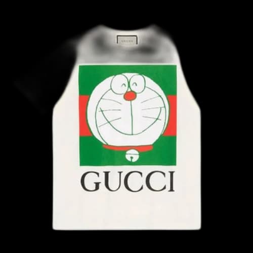 Gucci x Doraemon Logo-print T-shirt 'White' (Women's)