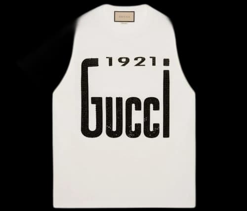 Gucci 1921 Crytsal T-shirt White