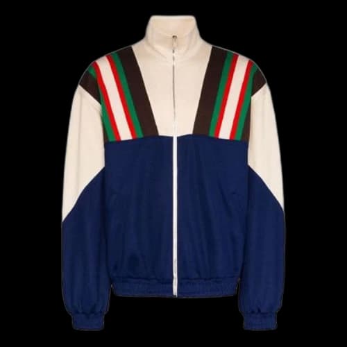 Gucci Multicolor Polyester Sweatshirt 'Navy Beige'