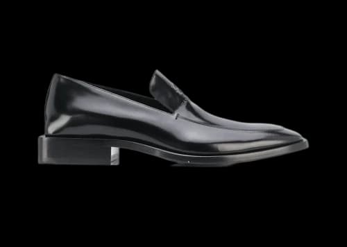 Balenciaga Coin Rim 20mm Loafers Black Leather