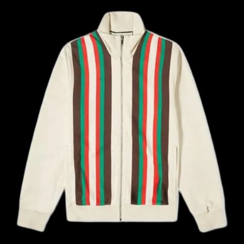 Gucci Plain Knit Zipper Jacket For Men White