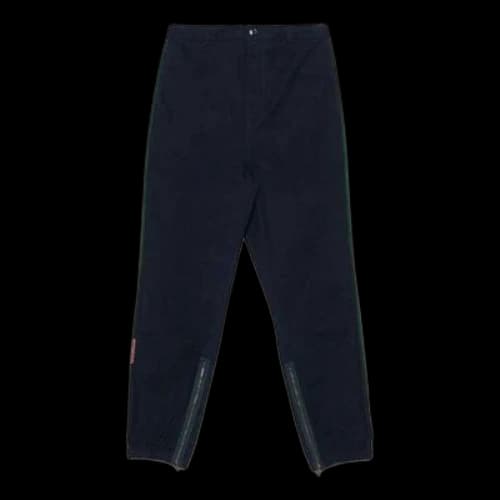 Gucci Striped Gabardine Straight-Fit Trousers 'Blue'