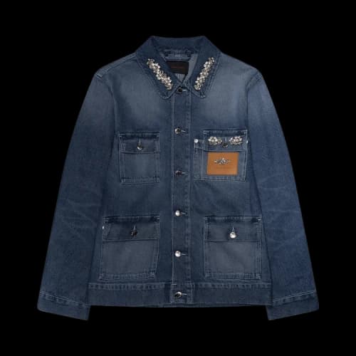 Simone Rocha Pocket Workwear Jacket W/ Emb 'Multicolor/Blue'
