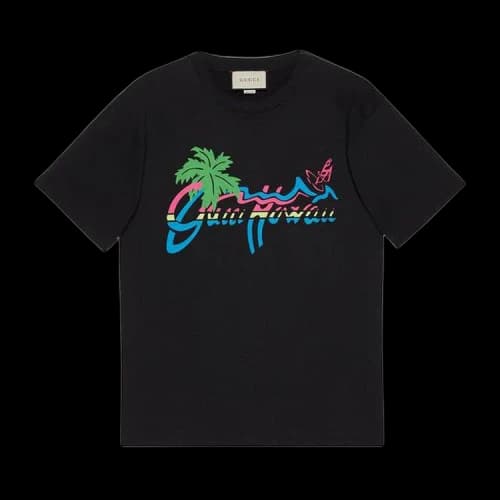 Gucci Cotton Jersey T-Shirt 'Black'