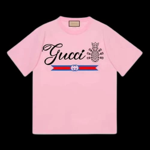 Gucci Pineapple Cotton T-Shirt 'Pink'