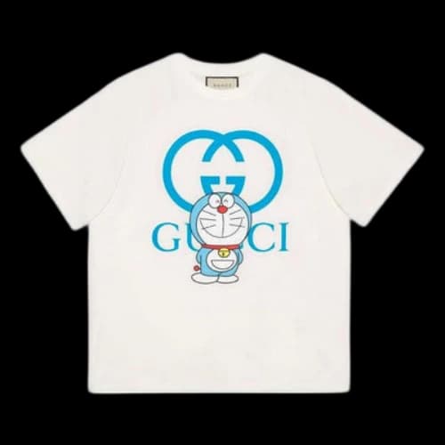 Gucci x Doraemon Oversized T-shirt 'White Blue'