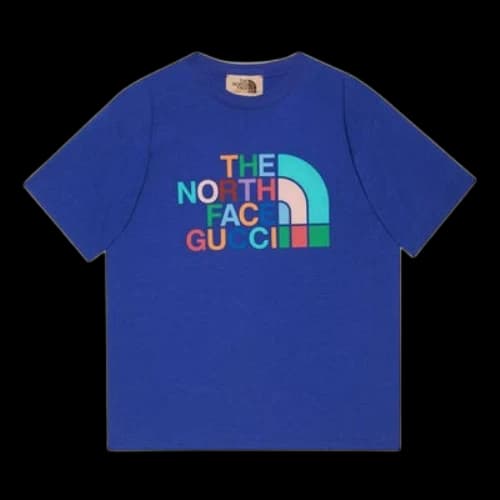 Gucci x The North Face T-shirt 'Blue Multi-Color'